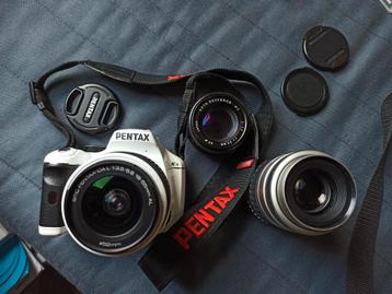 Pentax K-x + 18-55mm + 80-200mm +  50mm f1.7