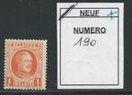 Timbre neuf ** Belgique N 190, Postzegels en Munten, Postzegels | Europa | België, Ophalen of Verzenden, Postfris, Postfris