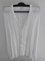 Witte krinkel katoen bloes, Comme neuf, Taille 42/44 (L), Enlèvement ou Envoi
