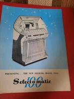 brochure jukebox Select-o-matic 100J, Verzamelen, Ophalen of Verzenden