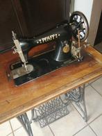 Oude gietijzeren voetnaaimachine 1930, Antiek en Kunst, Ophalen
