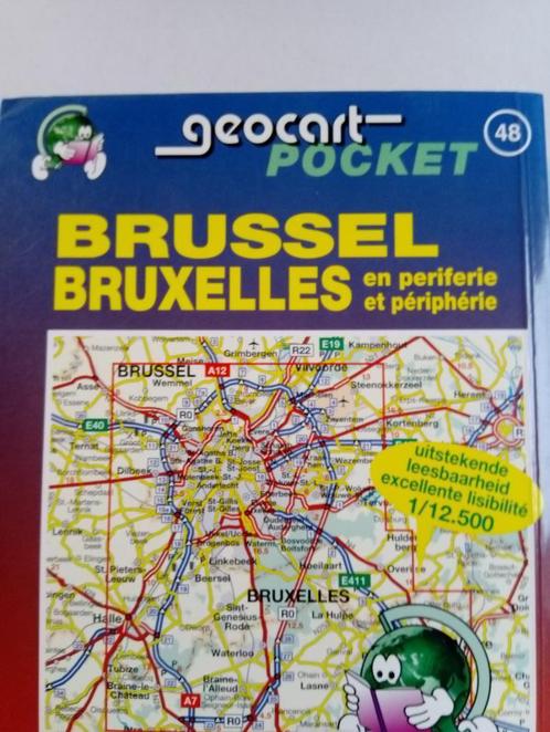 🇧🇪Brussel en periferie -  48 -- Stratenboek - Geocart, Livres, Atlas & Cartes géographiques, Utilisé, Carte géographique, Belgique