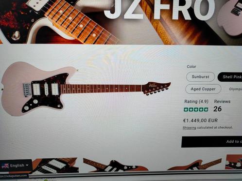 Vola ZJ FRO, Muziek en Instrumenten, Snaarinstrumenten | Gitaren | Elektrisch, Zo goed als nieuw, Ophalen of Verzenden