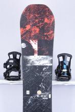 155 snowboard BURTON RADIUS WIDE, black/red, Sport en Fitness, Verzenden, Gebruikt, Bindingen