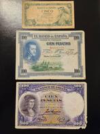 205 pesetas Spanje set, Postzegels en Munten, Bankbiljetten | Europa | Niet-Eurobiljetten, Ophalen of Verzenden, Overige landen