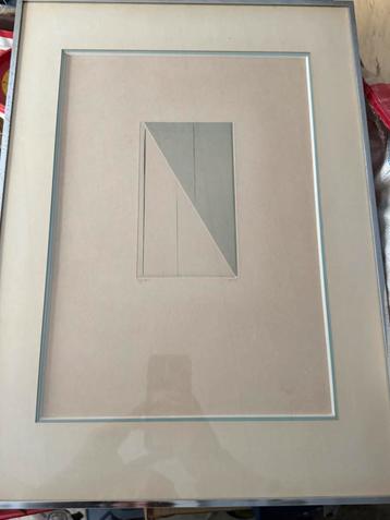 Gravure originale Geneviève Asse – Verticales sur un versant beschikbaar voor biedingen