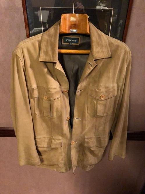 Vintage Springfield Saharienne daim beige taille S, Vêtements | Hommes, Vestes | Hiver, Porté, Taille 46 (S) ou plus petite, Beige