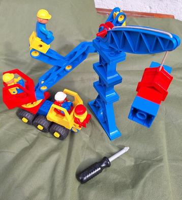 Duplo kraanwagen, driepoppetjes plus bouwwerftoren, Enlèvement, Duplo
