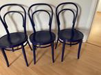 Stoelen, Huis en Inrichting, Stoelen, Ophalen, Gebruikt, Drie, Blauw