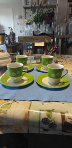 kopje + dessertbordje Tante Kaat 4 setjes, Huis en Inrichting, Keuken | Servies, Keramiek, Ophalen of Verzenden, Zo goed als nieuw