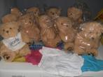 Lot beren met t-shirt 22 cm, Collections, Ours & Peluches, Autres marques, Ours en tissus, Enlèvement, Neuf