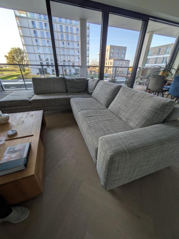 moderne hoekzetel - hoeksalon - zithoek, Huis en Inrichting, Zetels | Complete zithoeken, Zo goed als nieuw, Ophalen