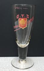 Bierglas C.T.S. CTS emaille Wielemans, Vorst, Brussel, Ophalen of Verzenden, Gebruikt, Glas of Glazen, Overige merken