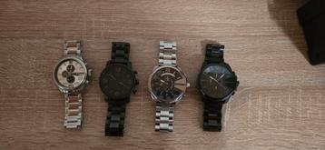2x Diesel, 1x Tommy Hilfiger, 1x Fossil beschikbaar voor biedingen
