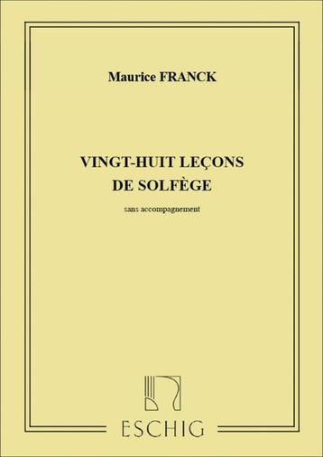 28 leçons de solfège - Maurice Franck