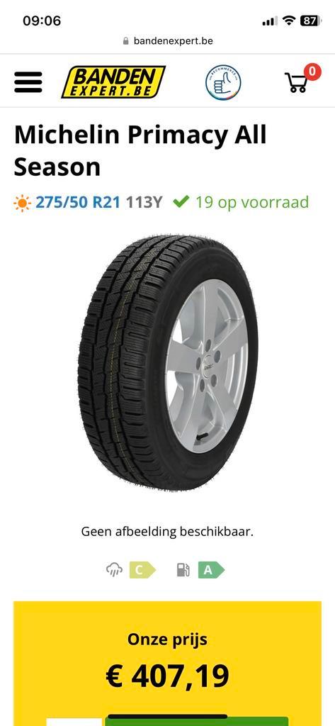 Michelin Primacy All Season NIEUW!!!, Auto-onderdelen, Banden en Velgen, Band(en), All Season, Ophalen of Verzenden