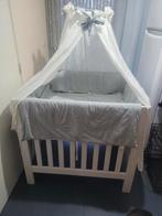 baby park met bekleding, matras en hemel, Comme neuf, Enlèvement