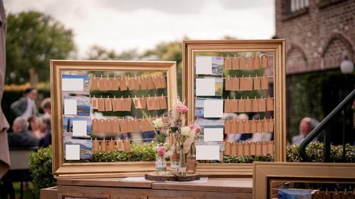 Set van 3 Gouden Kaders – Voor Feest of Interieur, Diversen, Rommelmarktspullen, Gebruikt, Ophalen
