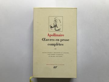 Apollinaire - Œuvres en prose complètes T3 - La Pléiade