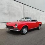 Fiat 124 Sport Spider 1.6i - 1969 - Prachtige staat!, Auto's, Oldtimers, 4 zetels, Zwart, Cabriolet, 1600 cc