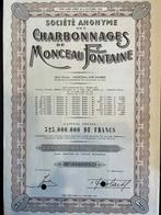 Charbonnage de monceau Fontaine, Enlèvement ou Envoi