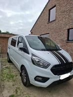 Ford Transit Custom 2.0 tdci lichte vracht, dubbele cabine, Auto's, Bestelwagens en Lichte vracht, Voorwielaandrijving, Stof, Wit