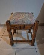 Vintage houten krukje/voetenbankje jaren 70, Antiek en Kunst, Ophalen