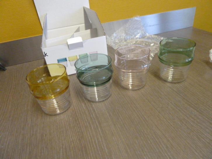 Disign drinkglazen, Verzamelen, Glas en Drinkglazen, Nieuw, Overige typen, Ophalen of Verzenden