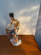 statue vintage en porcelaine italienne peinte à la main, Enlèvement, Comme neuf, Humain