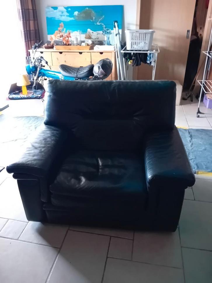 Leren zetels, Huis en Inrichting, Zetels | Zetels en Chaises Longues, Ophalen