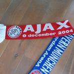 Wedstrijdsjaal Ajax - Bayern Munchen 2004, Verzamelen, Sportartikelen en Voetbal, Ophalen of Verzenden, Nieuw, Vaantje of Sjaal