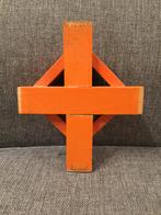 Croix de recyclage 155 en bois orange celtique, Enlèvement ou Envoi