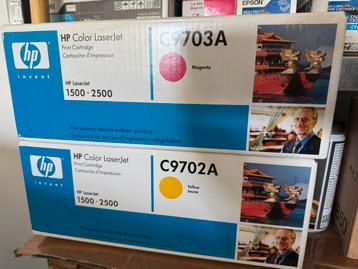 HP LaserJet 1500 2500 toners: C9702A geel + C9703A magenta beschikbaar voor biedingen