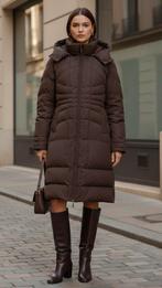 Moncler Lange Donsjas Dames, Kleding | Dames, Ophalen of Verzenden, Zo goed als nieuw, Maat 42/44 (L), Bruin