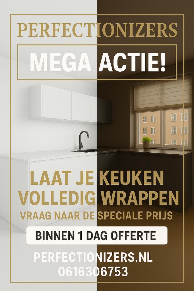 keuken wrappen 1 dag MEGA ACTIE Renoveren verven spuiten mat, Services & Professionnels, Auto & Moto | Mécaniciens & Garages, Garantie