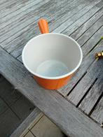 Le Creuset .Brandpan en steelpan, Huis en Inrichting, Keuken | Potten en Pannen, Gebruikt, Gietijzer, Pannenset, Ophalen of Verzenden