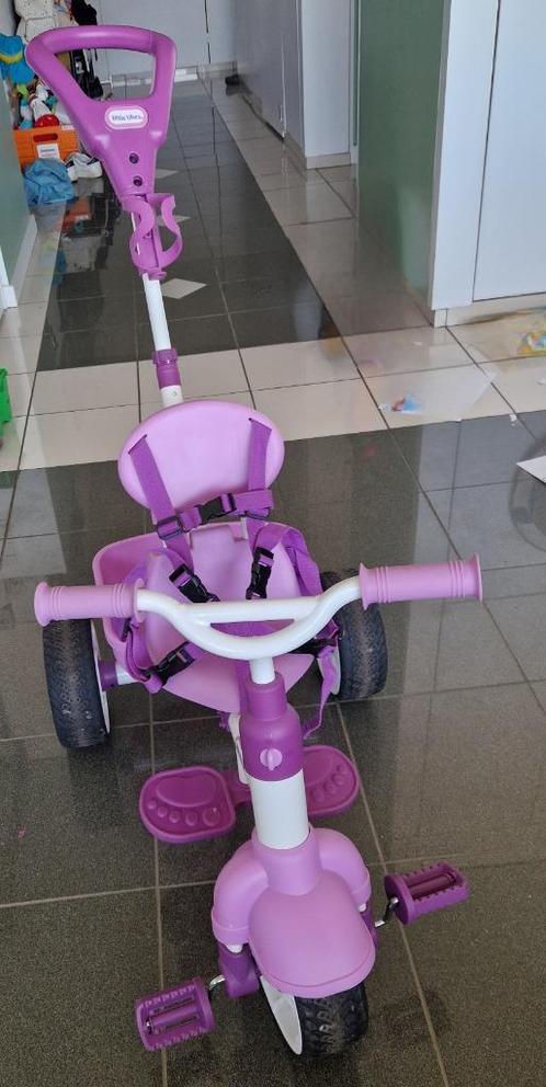 Little Tikes 4-in-1 Roze Driewieler – zeer goede staat, Fietsen en Brommers, Fietsen | Driewielers, Zo goed als nieuw, Duwstang