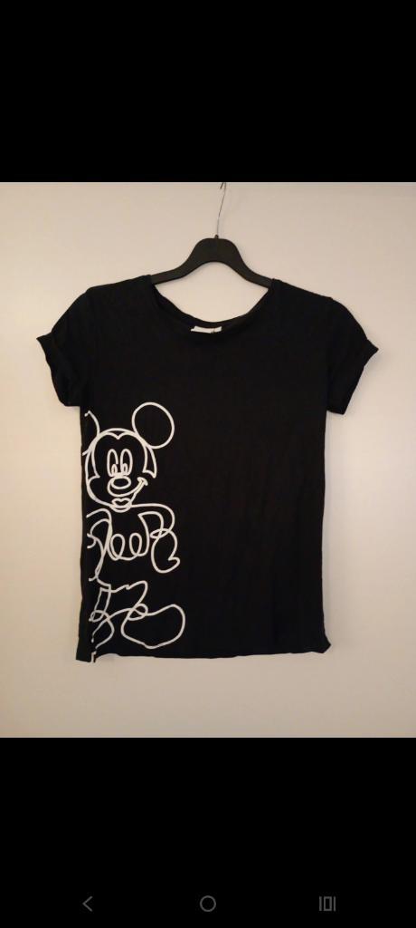 Disney T-shirt maat XS, Kleding | Dames, T-shirts, Zo goed als nieuw, Maat 34 (XS) of kleiner, Zwart, Korte mouw, Ophalen of Verzenden