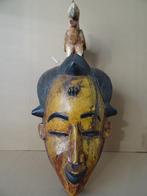 Masque africain Gouro Zaouli Masque Côte d'Ivoire 50cm 1970, Enlèvement ou Envoi