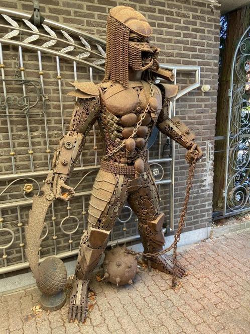 Predator standbeeld in ijzer nooit gezien zelf gesmeed, Antiek en Kunst, Kunst | Beelden en Houtsnijwerken, Ophalen