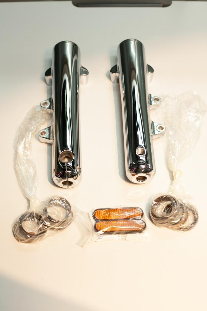 Chrome Fork Leg Lowers Kit Triumph, Motoren, Onderdelen | Overige, Nieuw, Ophalen