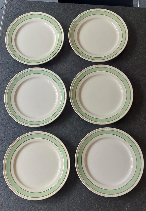 6 borden Boch Frères la Louvière D.5233, Antiek en Kunst, Antiek | Servies los, Ophalen of Verzenden