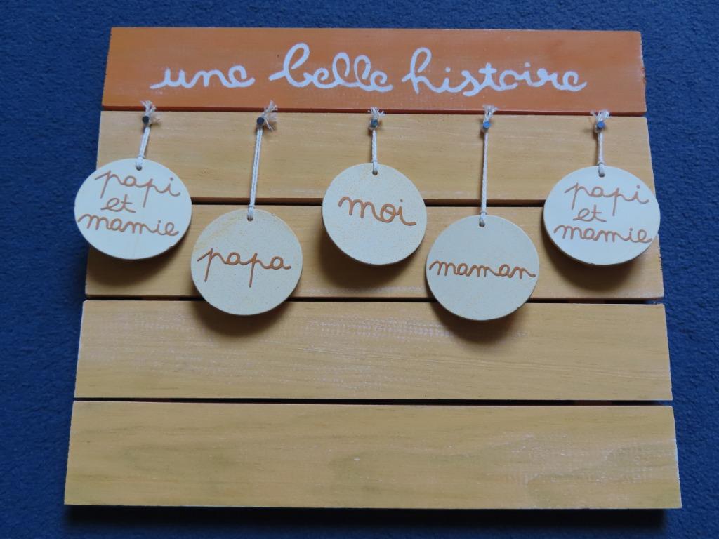 Petit tableau bois pour chambre BB, Enlèvement ou Envoi, Neuf, Décoration murale