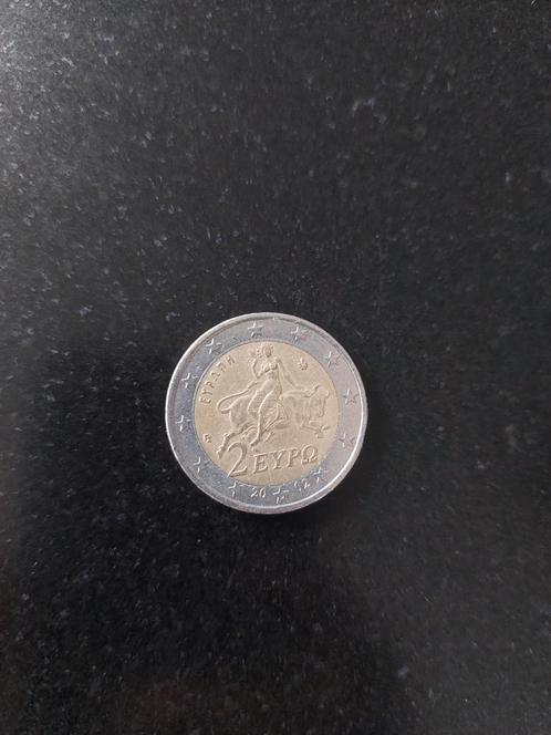 Griekse 2 euro van 2002 met een S in sterretje beneden., Postzegels en Munten, Munten | Europa | Euromunten, Losse munt, Overige waardes