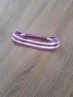 Lila-witte gehaakte haarband, Kinderen en Baby's, Ophalen of Verzenden, Nieuw, Handmade