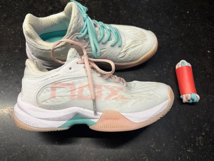 Nox padelschoenen AT10 Lux Wit/ potpurri maat 36, Sport en Fitness, Padel, Zo goed als nieuw, Padelschoenen, Ophalen of Verzenden