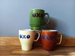 Vintage oxo mokken, 3 verschillende modellen, Antiek en Kunst, Ophalen of Verzenden