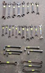 Lot vintage steeksleutels, pijpsleutels, ringsleutels, Doe-het-zelf en Bouw, Ophalen of Verzenden, Gebruikt