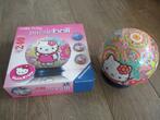Hello Kitty Puzzle Ball, 3 D, très bon état, Enfants & Bébés, Plus de 50 pièces, Utilisé, Enlèvement ou Envoi