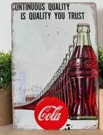 Metalen reclamebord Coca-Cola, Ophalen of Verzenden, Nieuw, Reclamebord